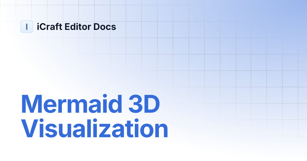 Mermaid 3D Visualization | iCraft Editor Docs